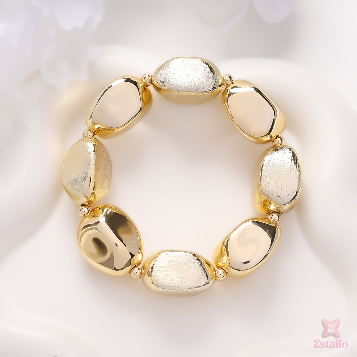 Ethereal Gold Statement Bracelet