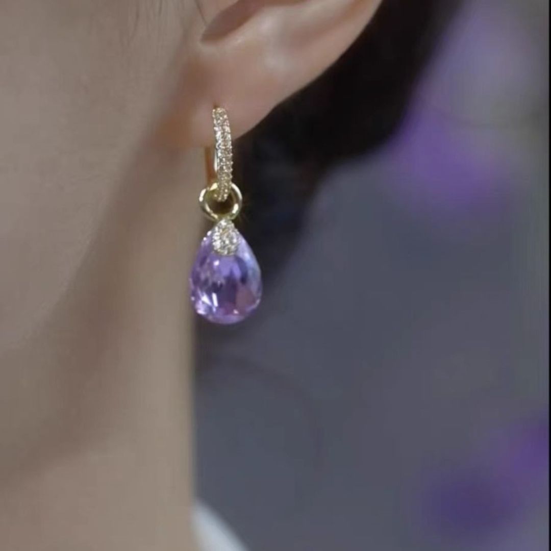 Lilac Luxe Dangle Earrings