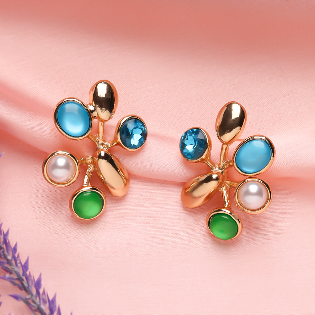 Crystal Twiglets Hoops Earrings