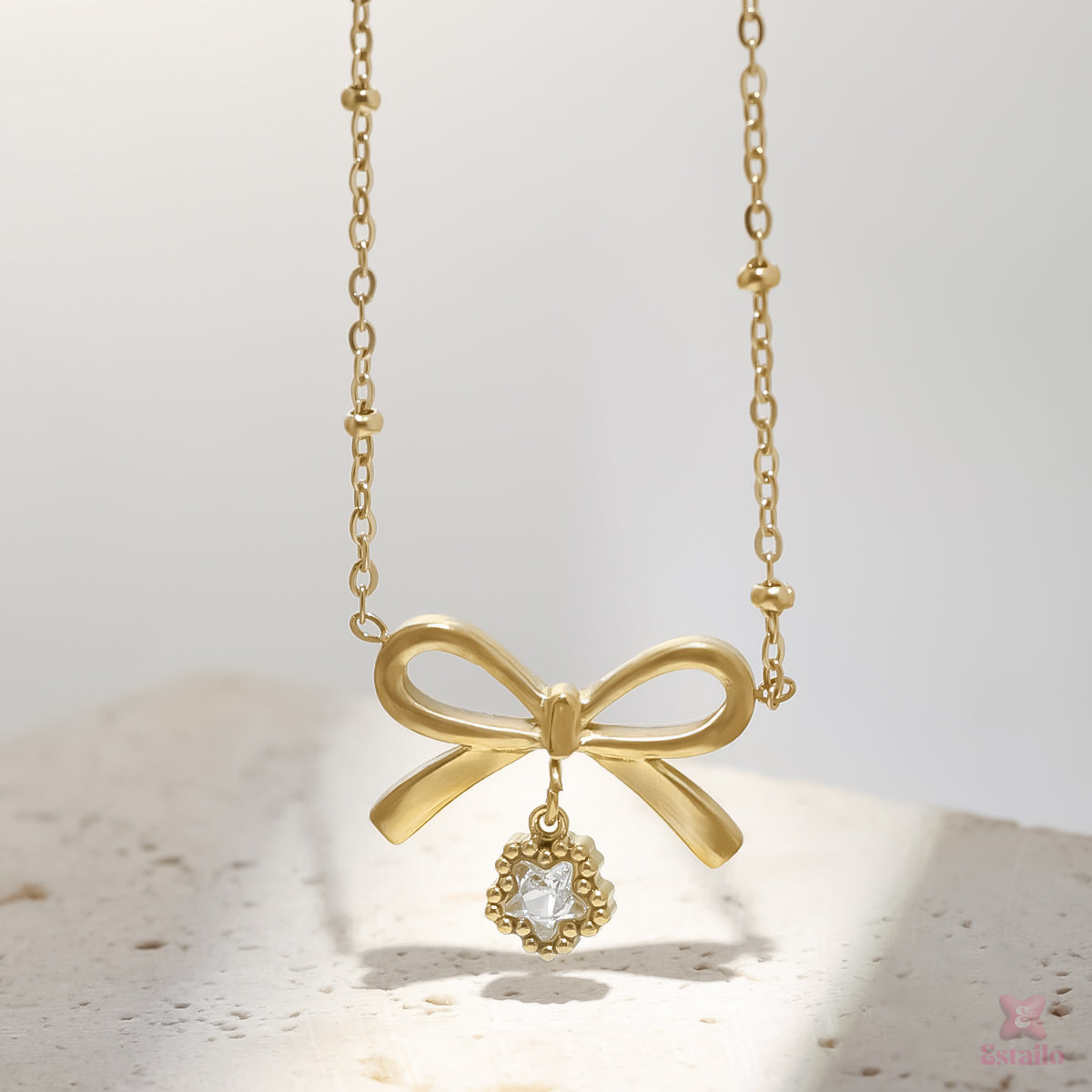 Elegant Bow Necklace