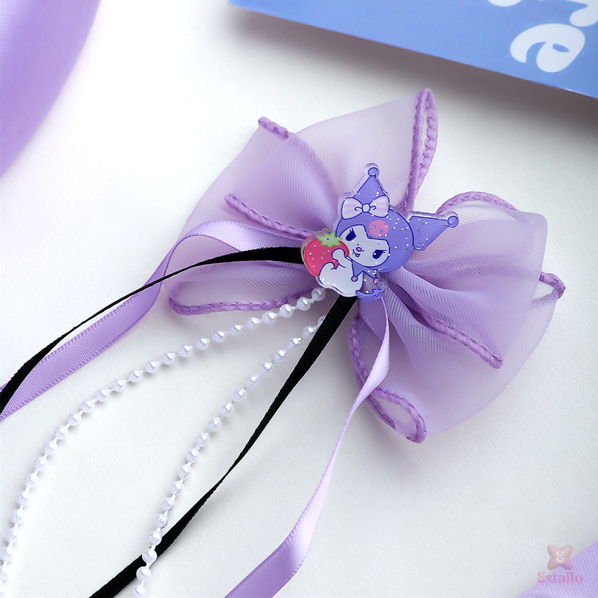 Kurumi Strawberry Bow Hair Clip