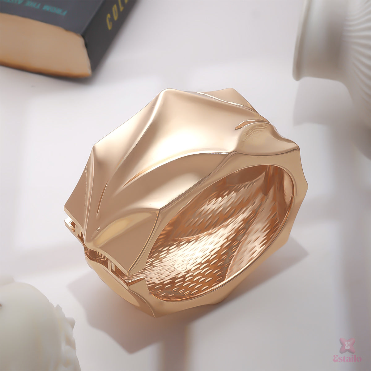 Gilded Embrace Cuff Bracelet