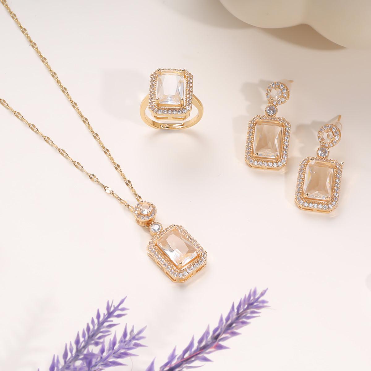 Glass Glow Necklace Set