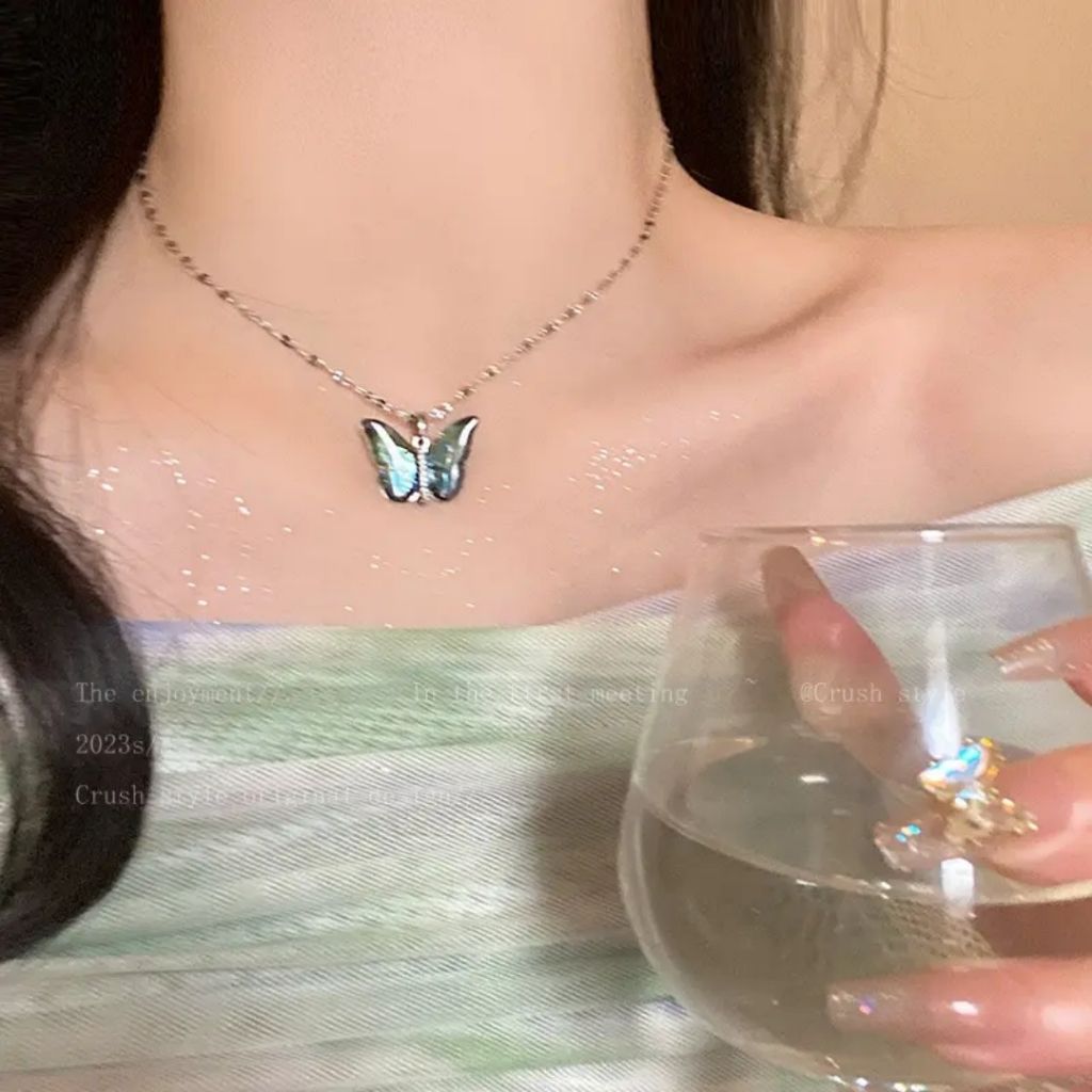 Crystal Butterfly Necklace