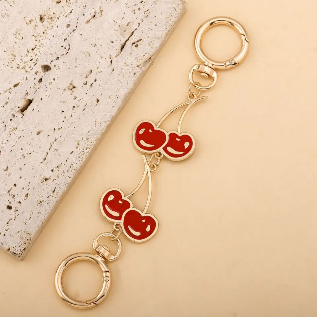 Gilded Cherry Bag Charm