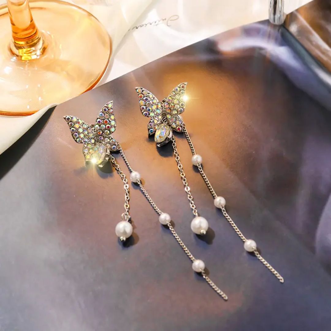 Social Butterfly Long Earrings