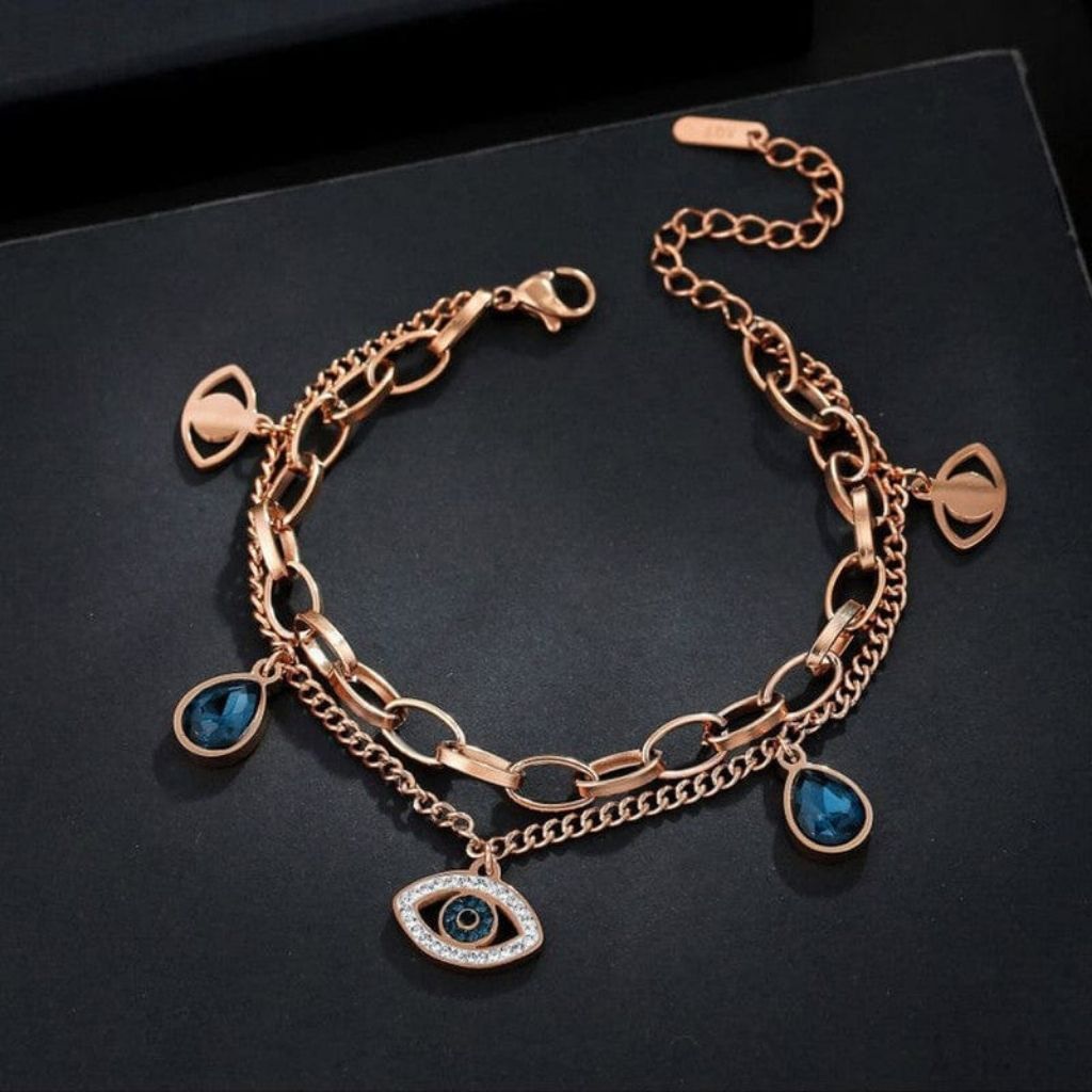 Bronze Evil Eye Luxe Bracelet