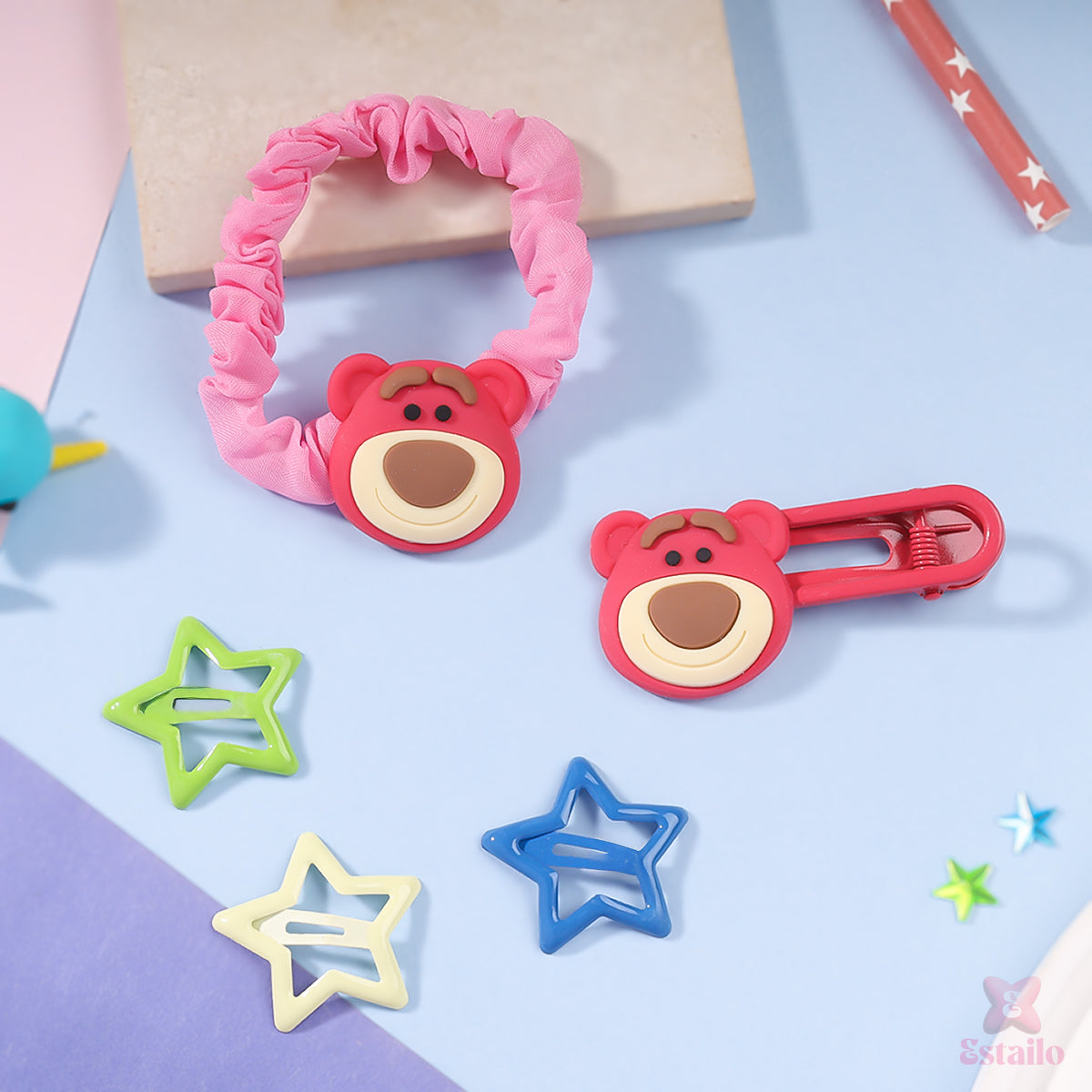 BearBright Charms Hair Accessories Combo for Kids