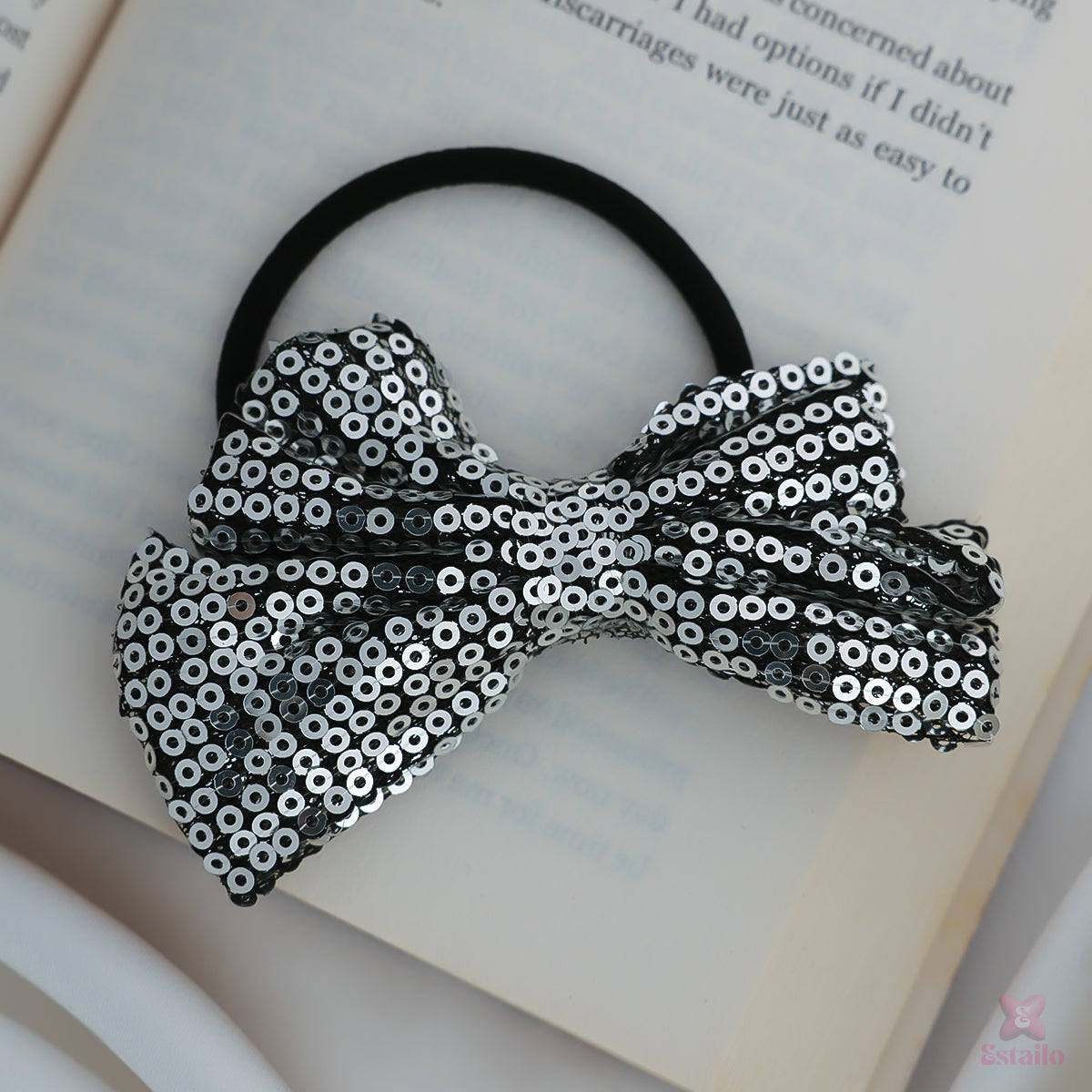 Glimmer Bow Scrunchie