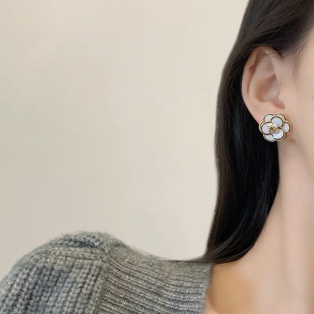 Camellia Charm Earring