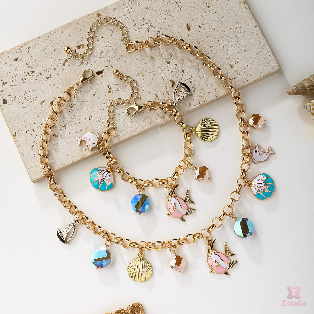 Sea Treasures Bracelet and Neckpiece