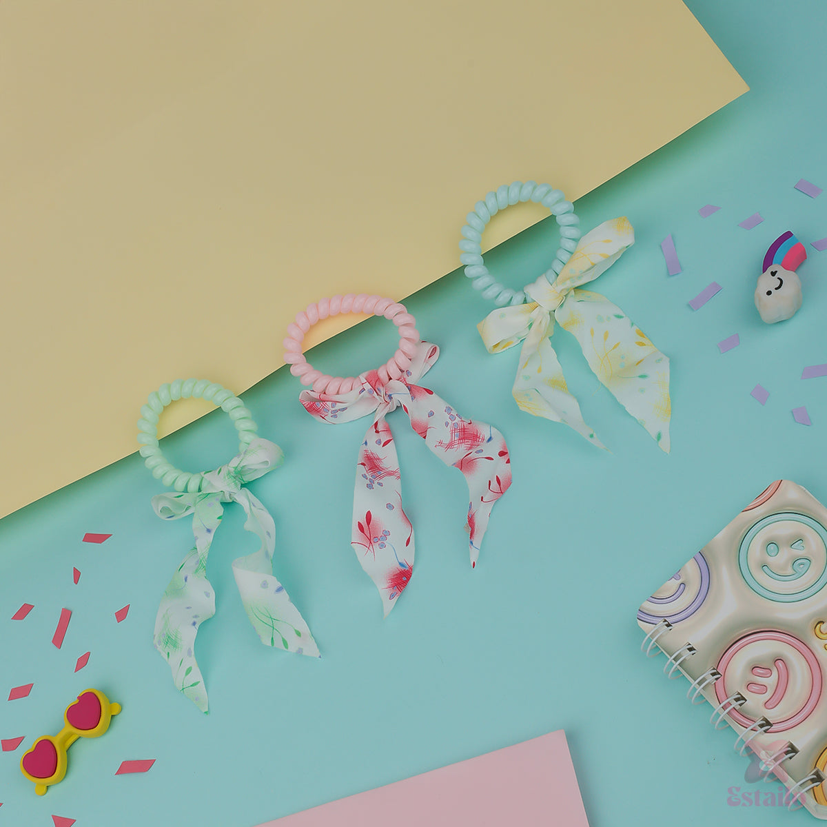 LushLocks Bows Hair Accessories Combo for Kids (Pack of 2)