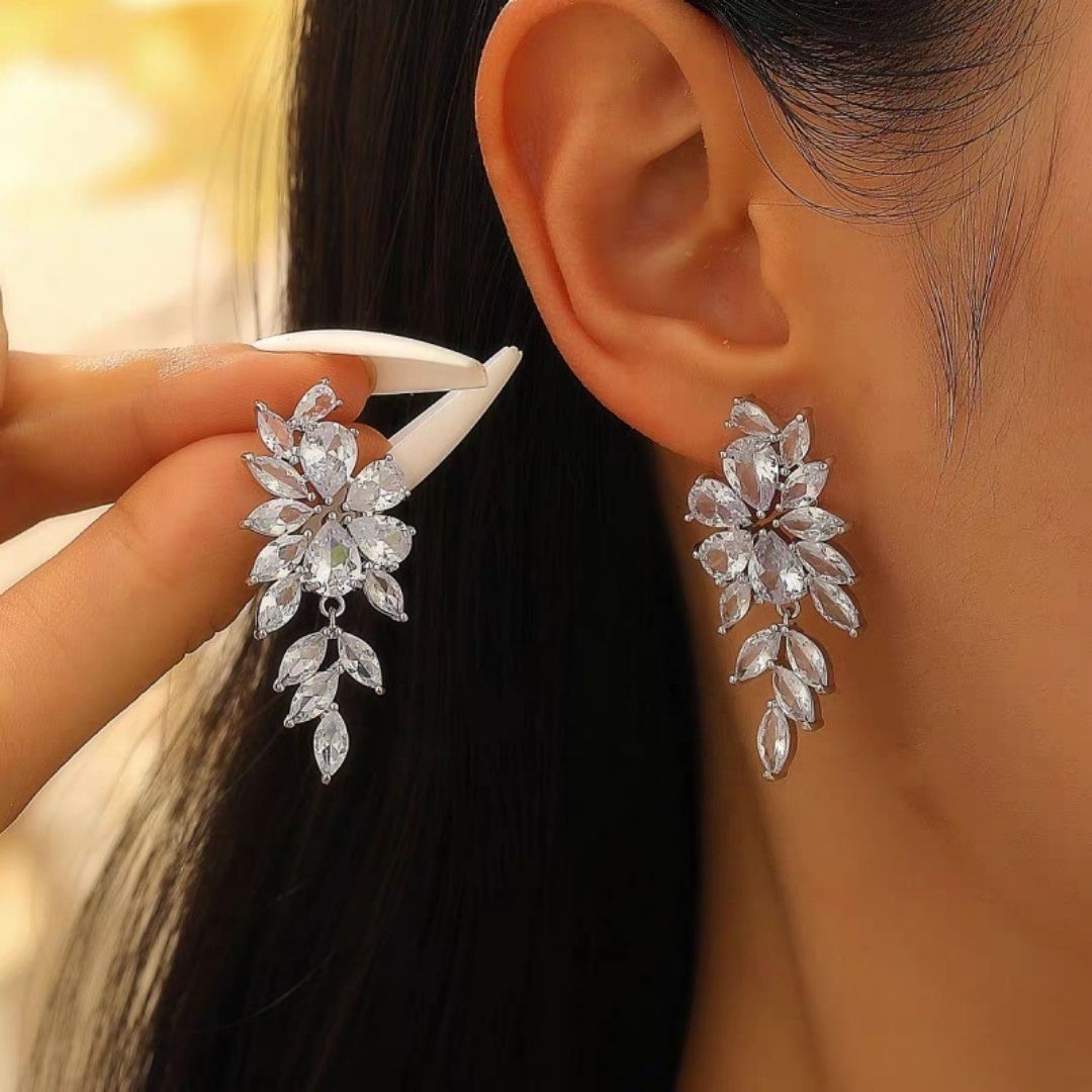 Sterling Blossom Tiers Earrings