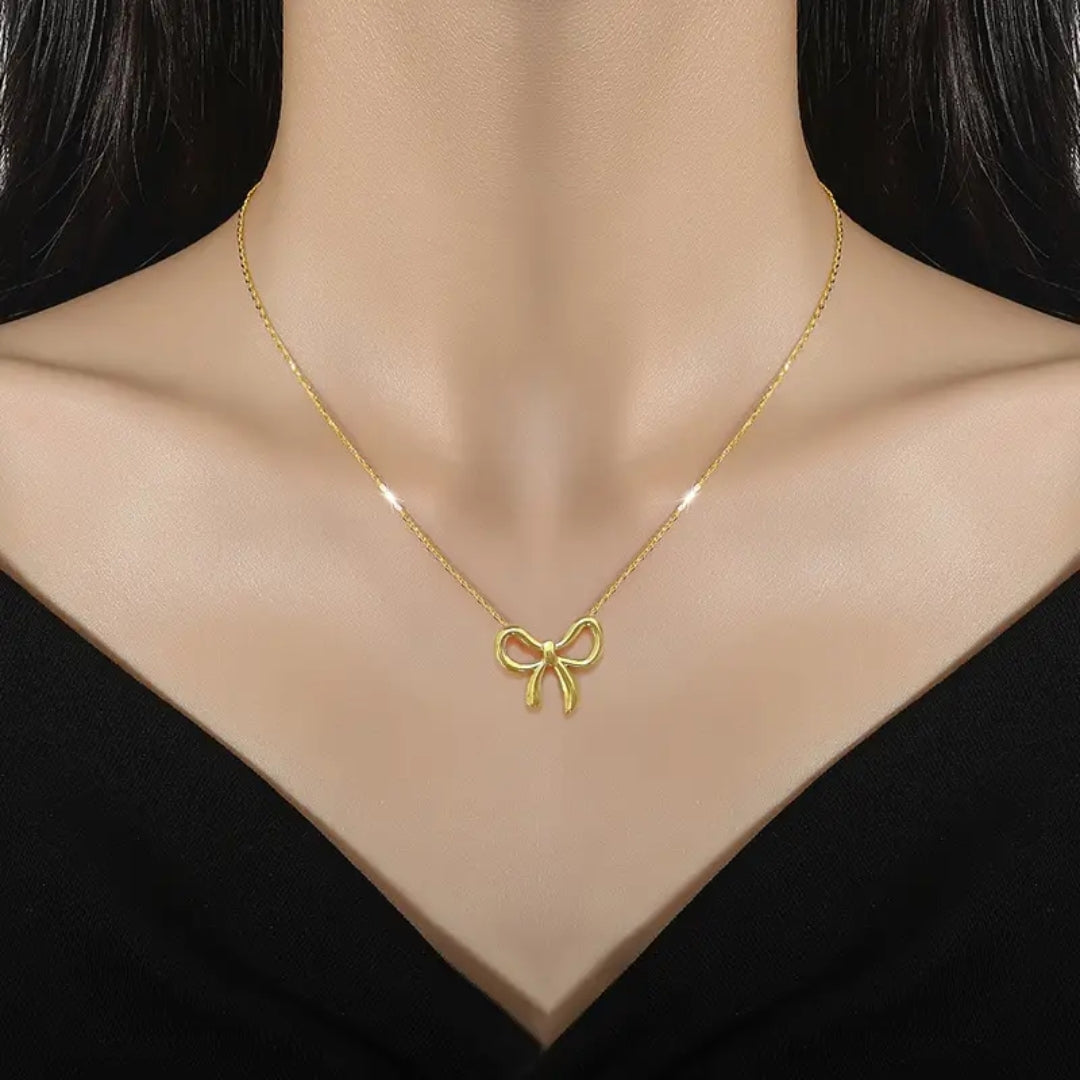 Lover's Knot Bow Necklace
