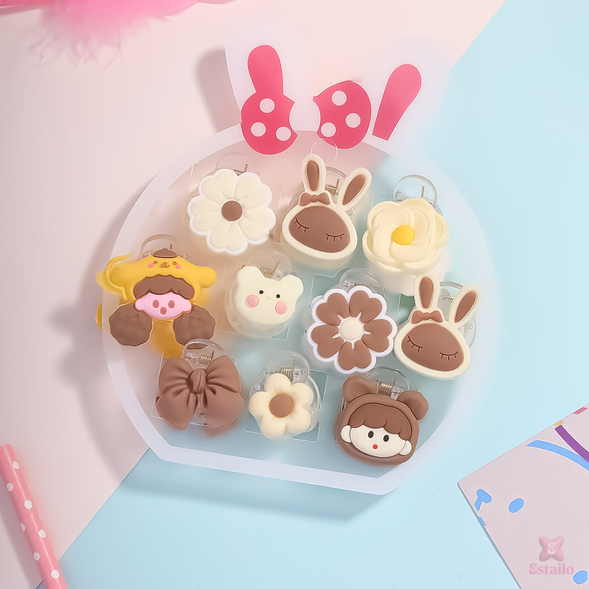 Cocoa Cutie Hair Claw Set