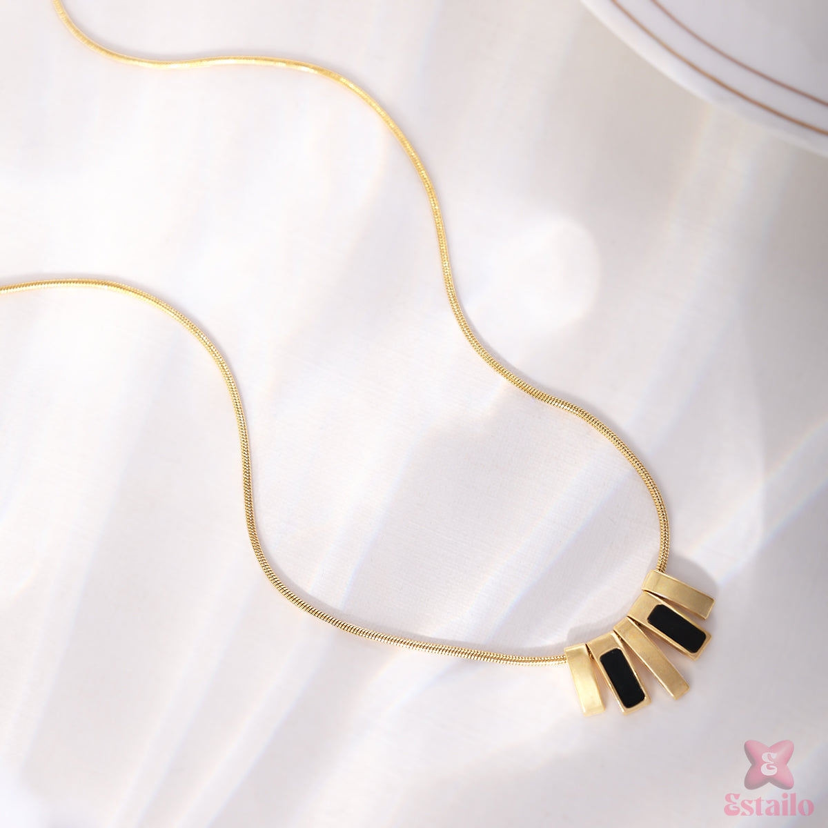 Ebony Cascade Neckpiece