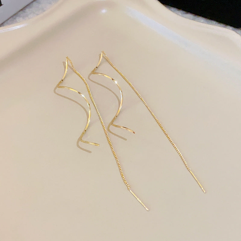 Serpentine Wave Danglers Earrings
