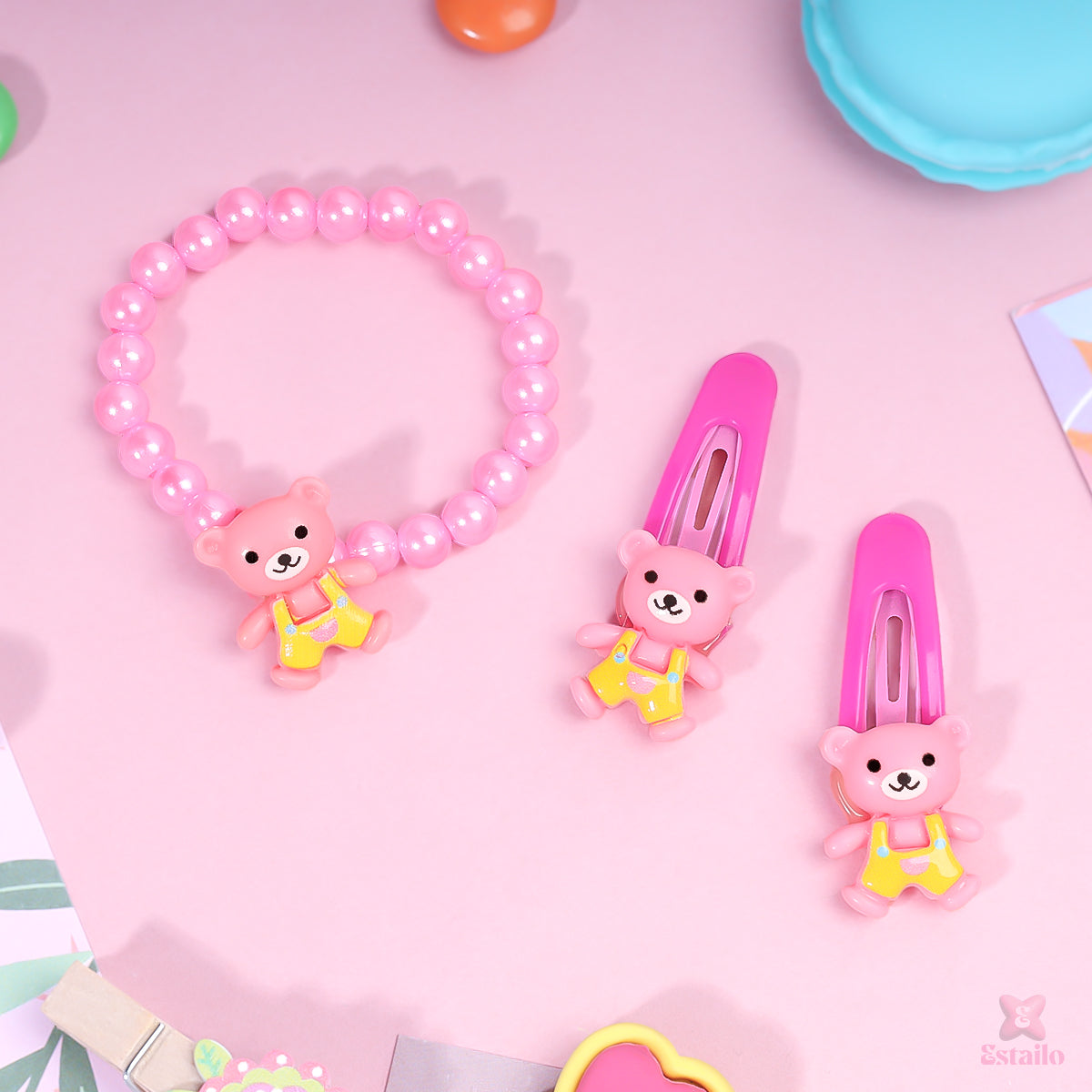 Little Bear Hair Clip and Bracelet