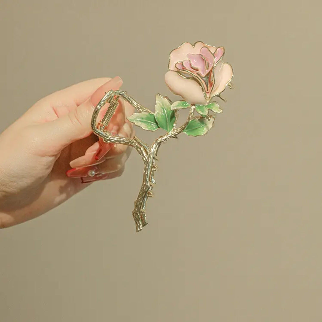 Elegant Rose Hair Claw