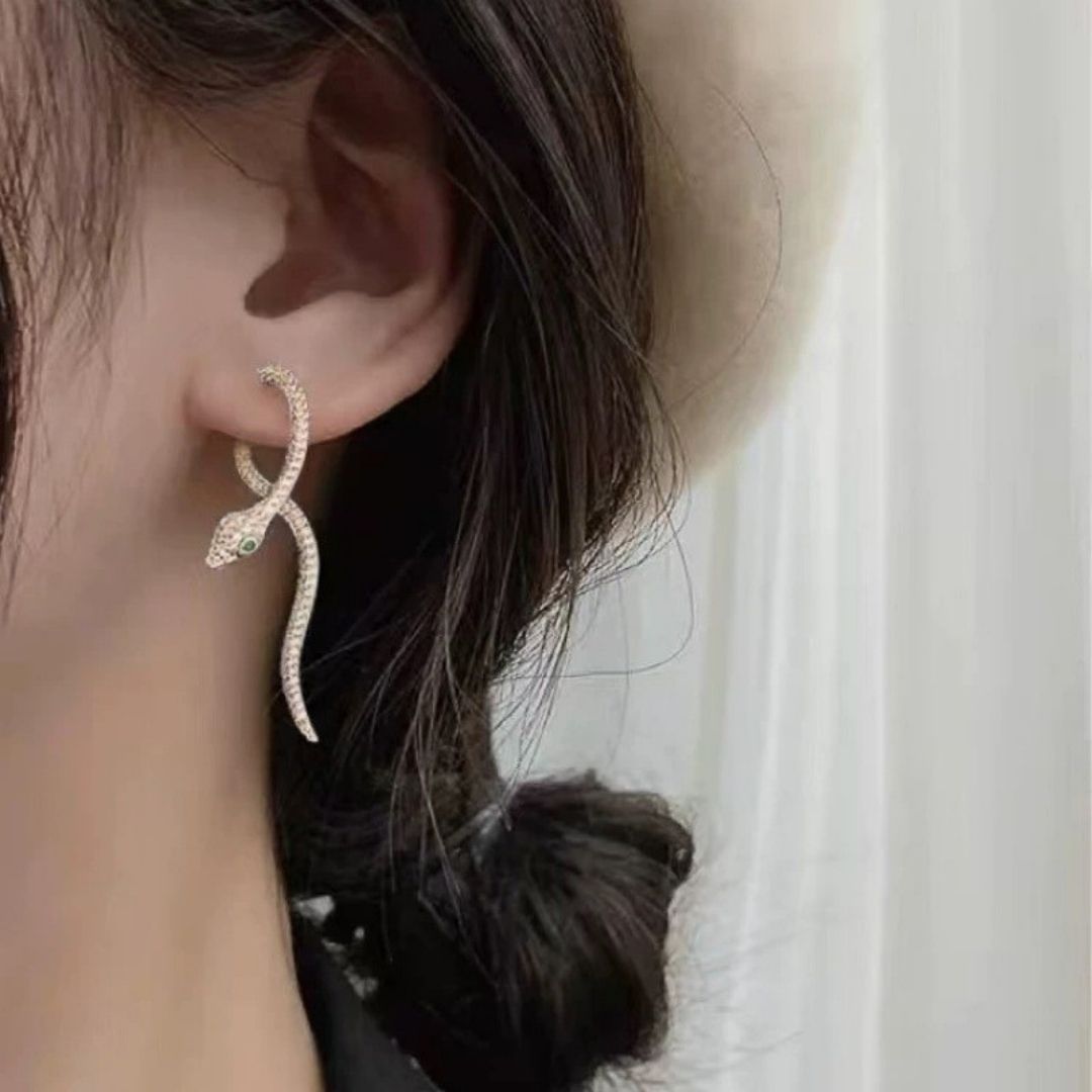 Viper Luxe Pavé Hoops Earrings