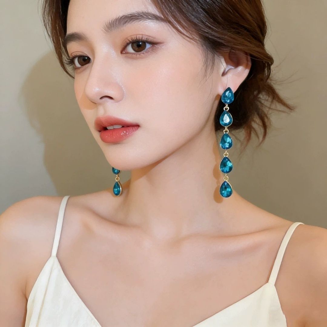 Imperial Sapphire Falls Drop Earrings