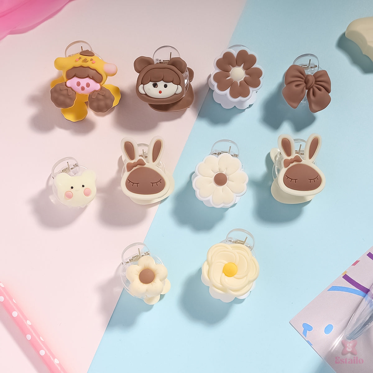 Cocoa Cutie Hair Claw Set