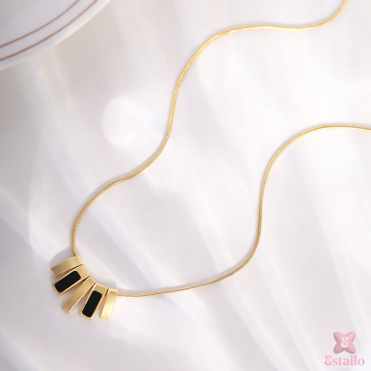 Ebony Cascade Neckpiece