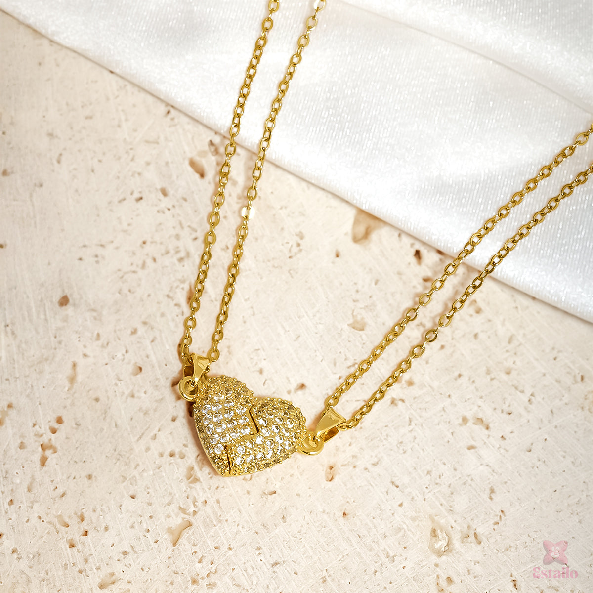 Matching Heart Charm Necklace