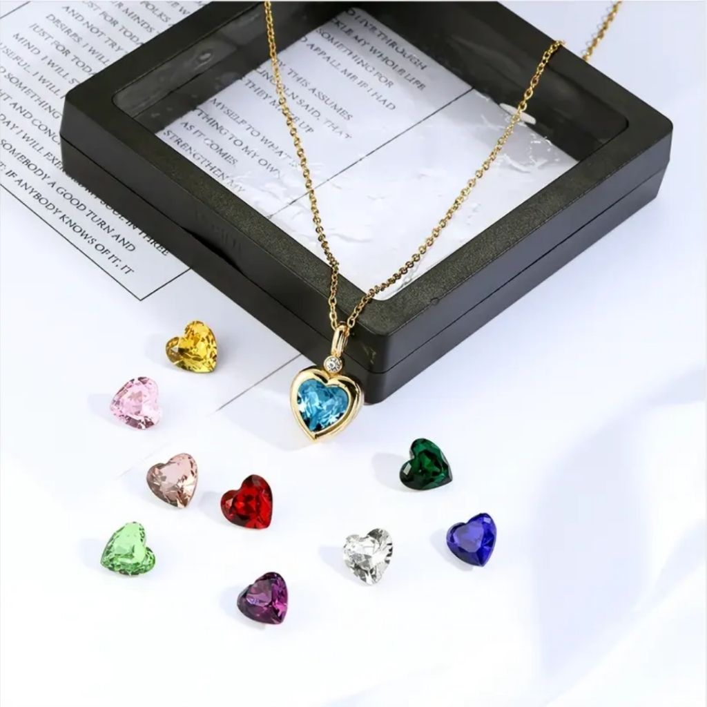 Heart Gem Magic Changeable Necklace
