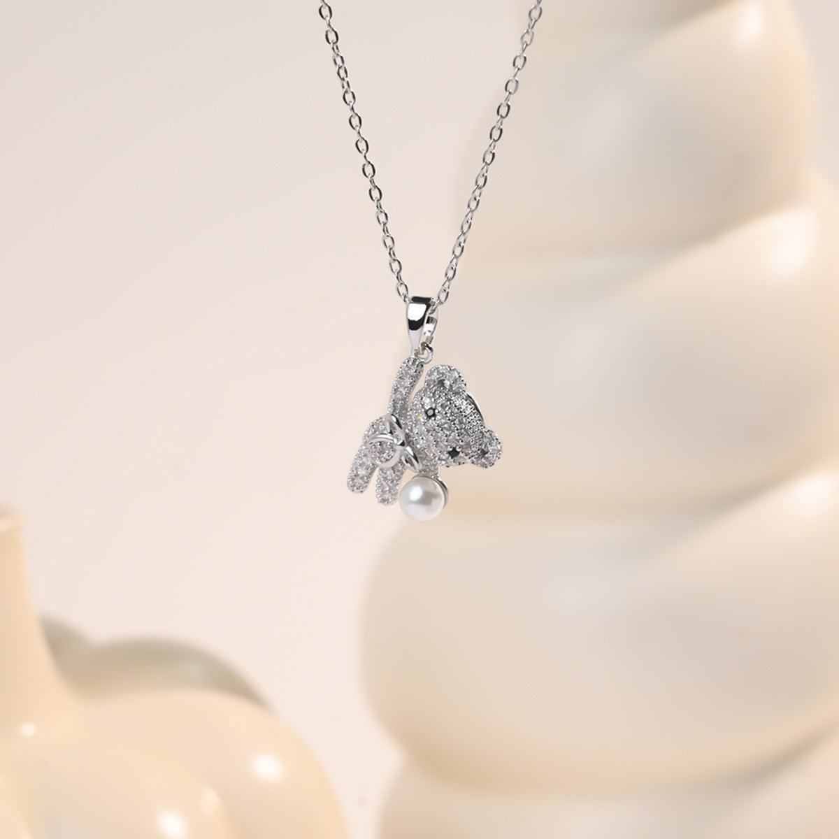 Kawaii Bear Charm Necklace