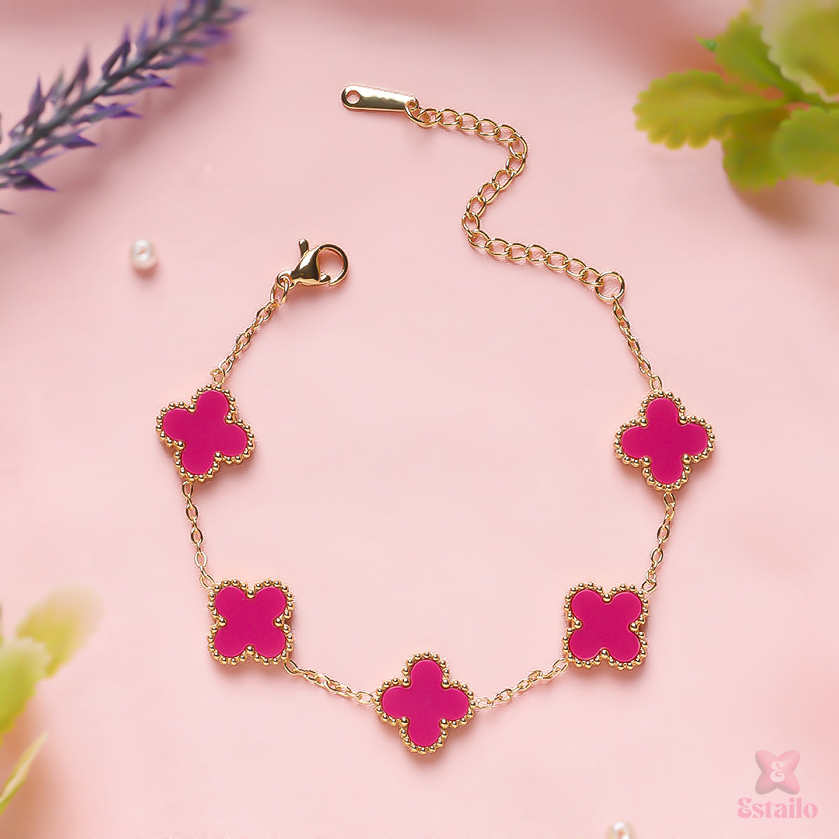 Pink Twinkle Clove Bracelet