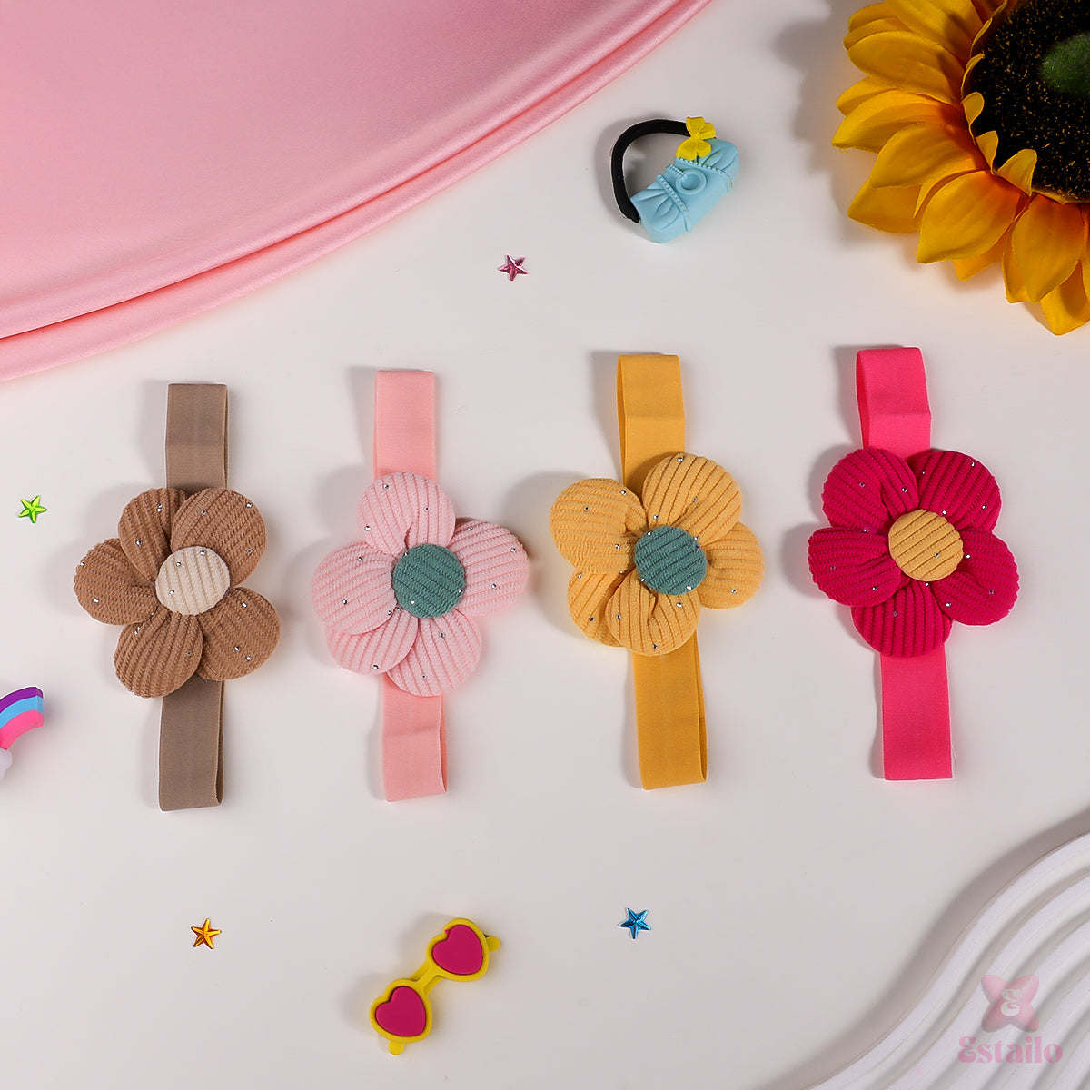 Puffy Petals Hair Bands for Kids (pack of 1)