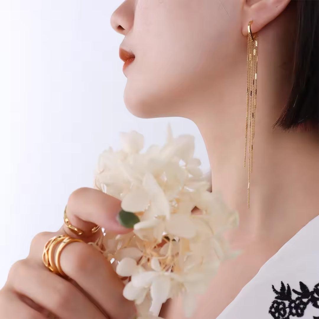 Golden Heart Earring