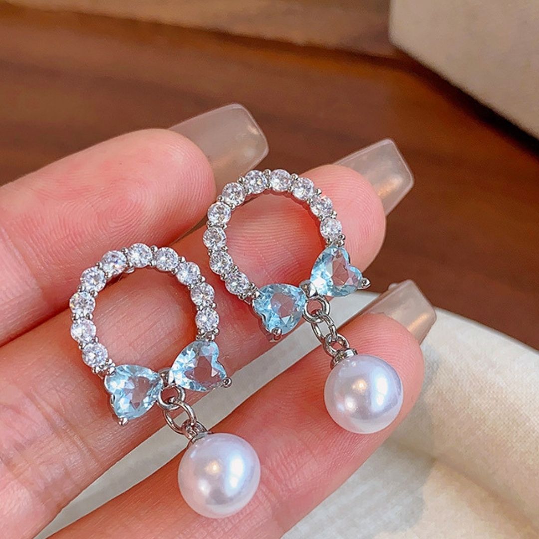 Pixie Ice Pearl Danglers Earrings