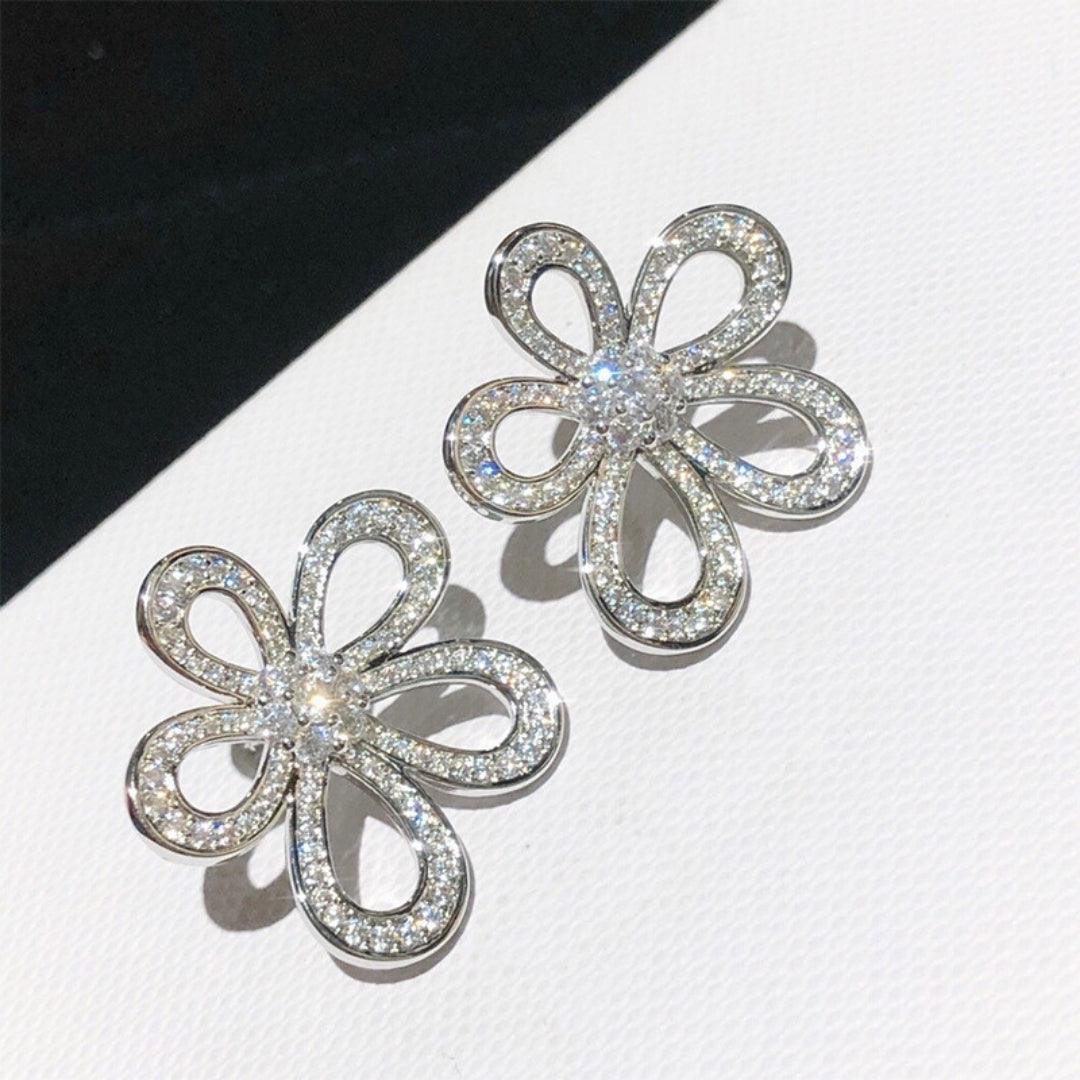 Rose Chain Earring