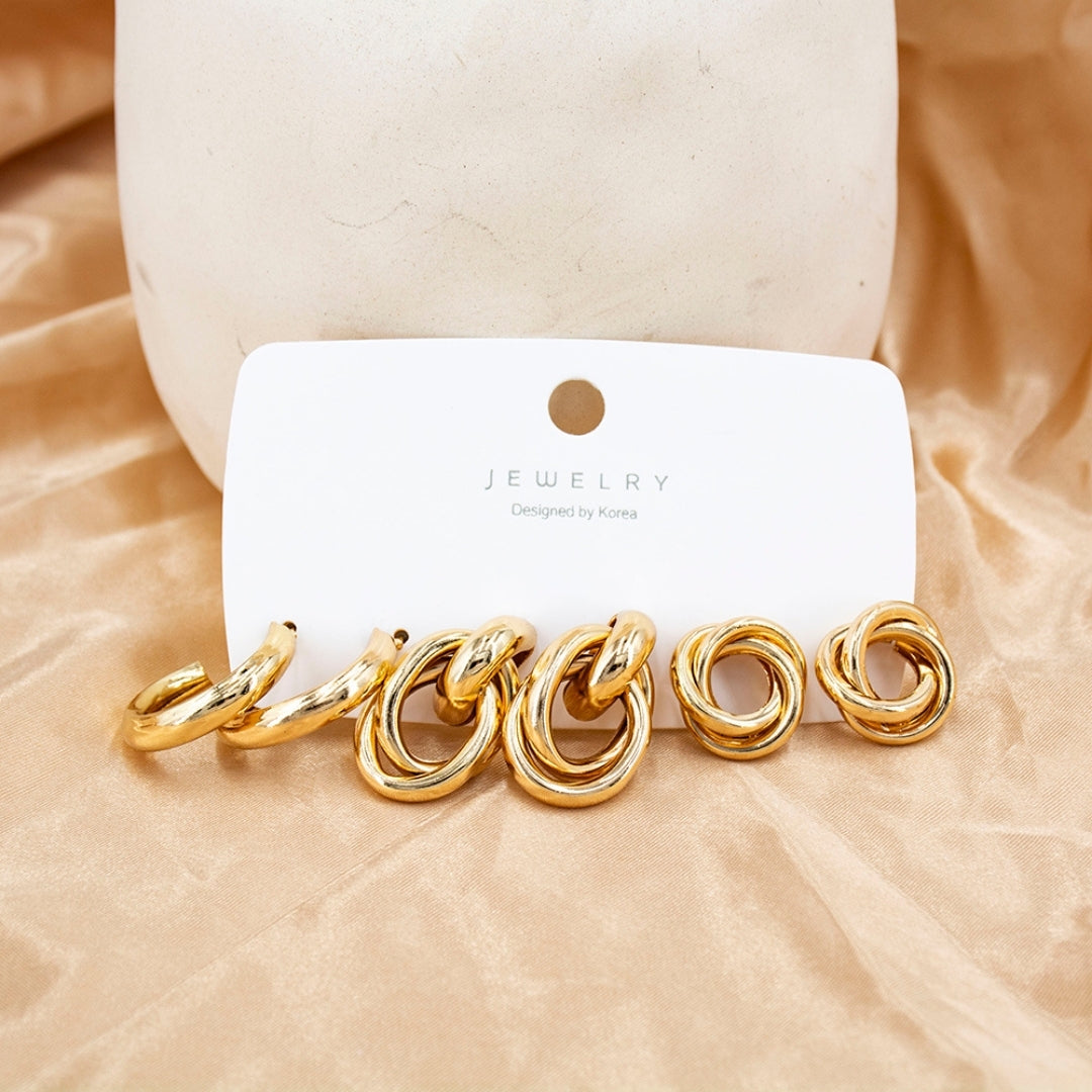 K-Trend Chunky Combo Earring