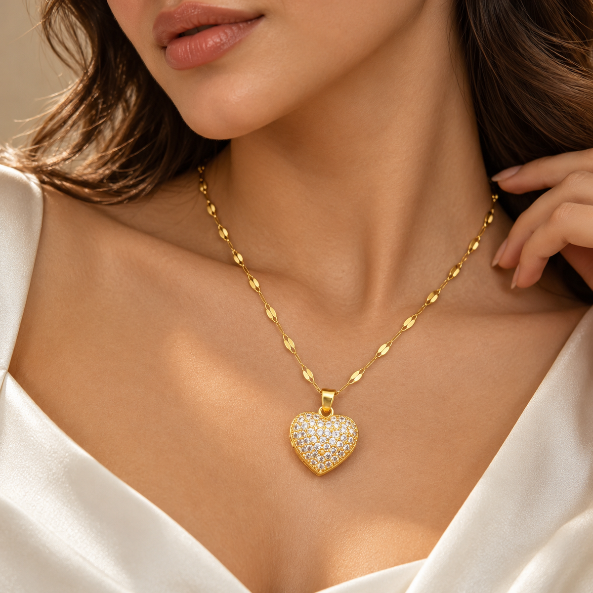 Rosegold Heart Necklace