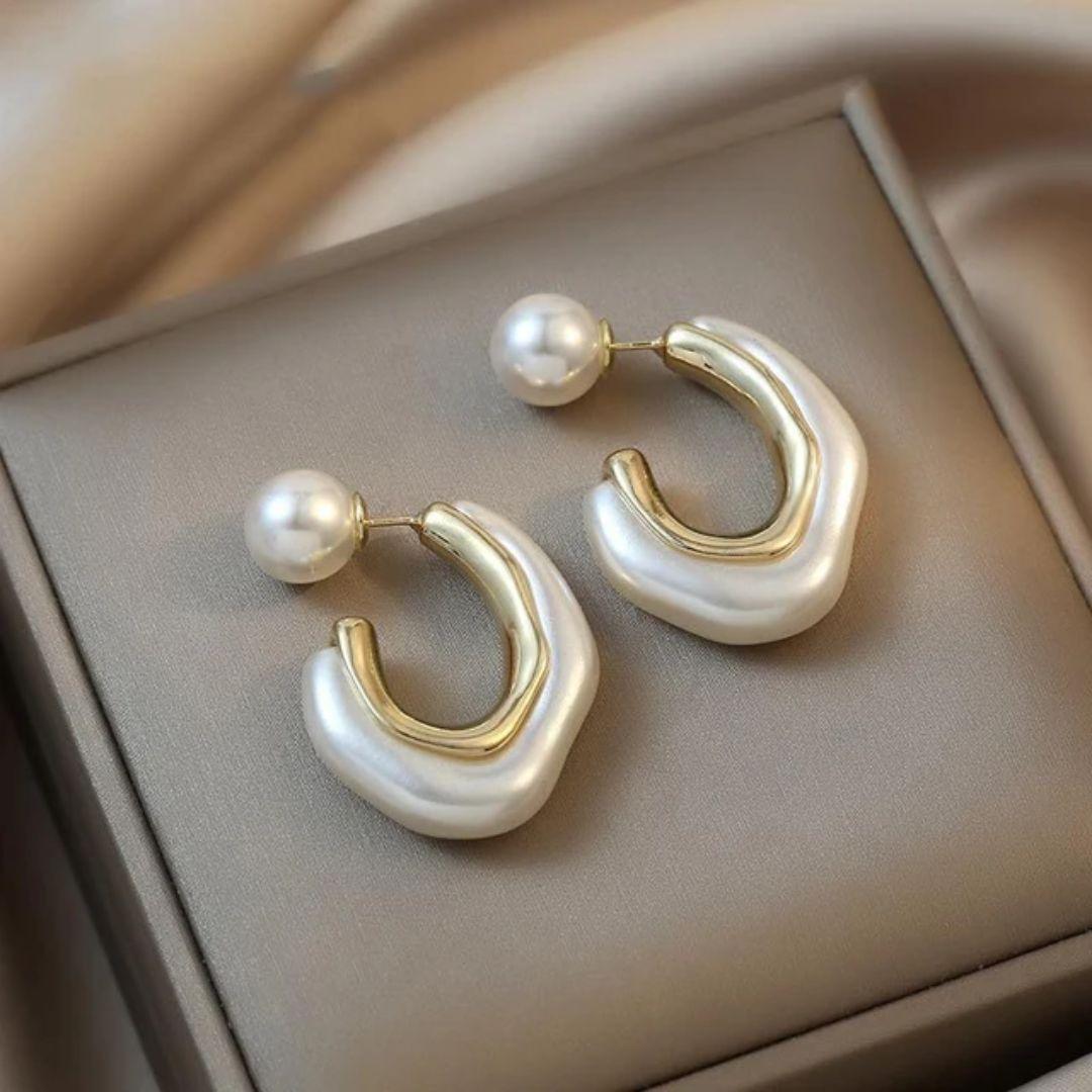 A Pearl Of Wisdom Hoop Earrings