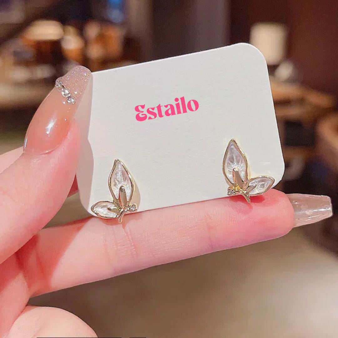 Rose Gold Butterfly Earring