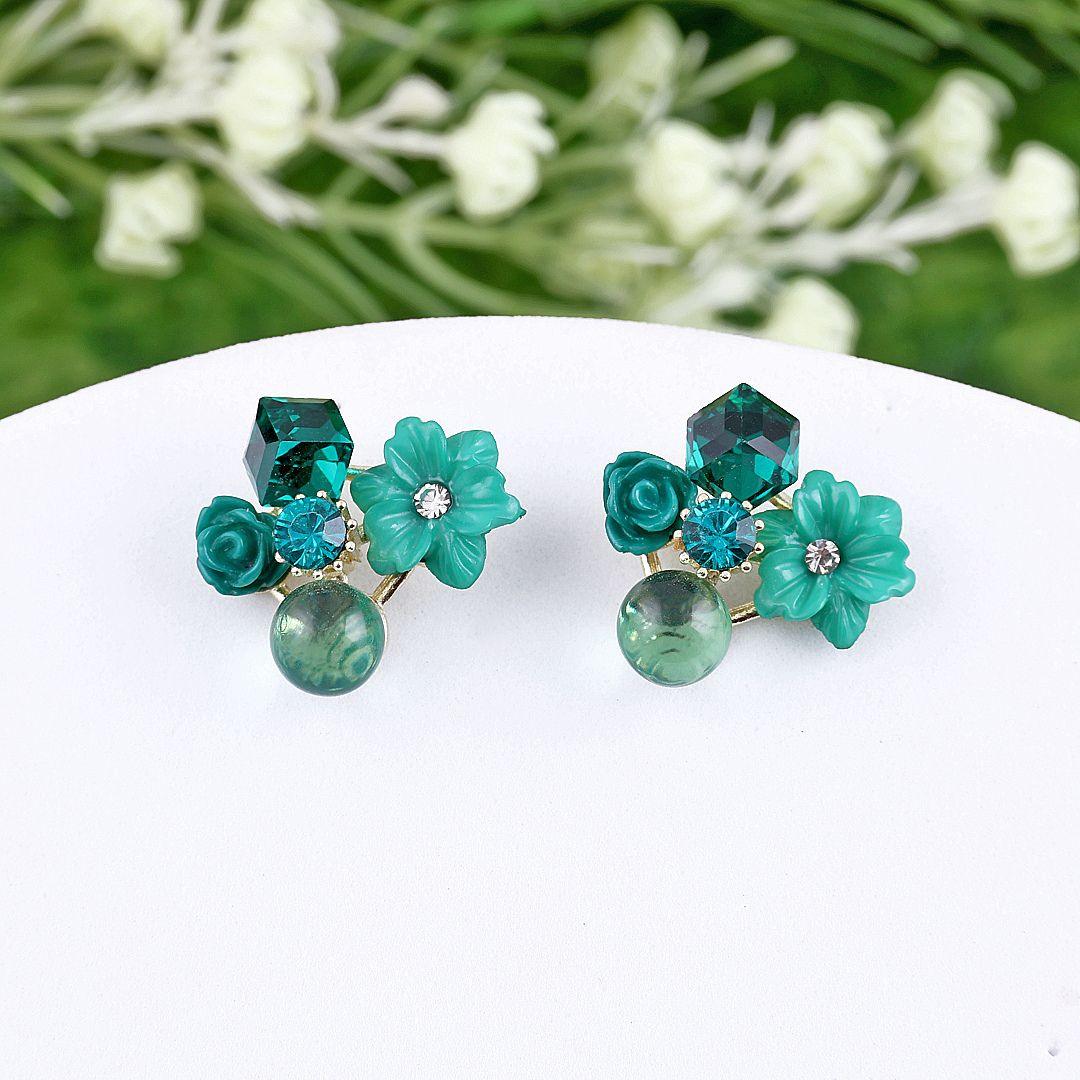 Cut The Crap flower Earrings