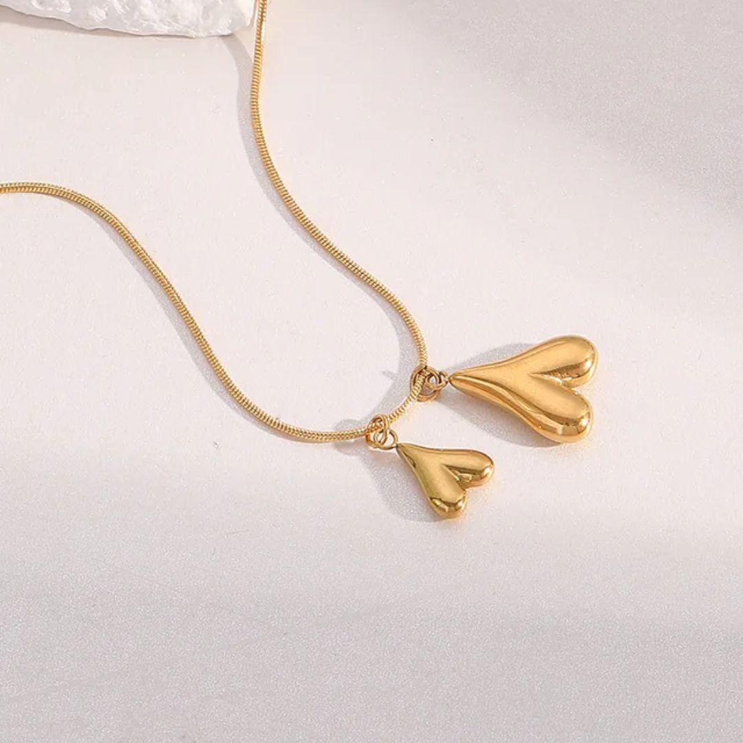 Yours and Mine Heart Neckpiece
