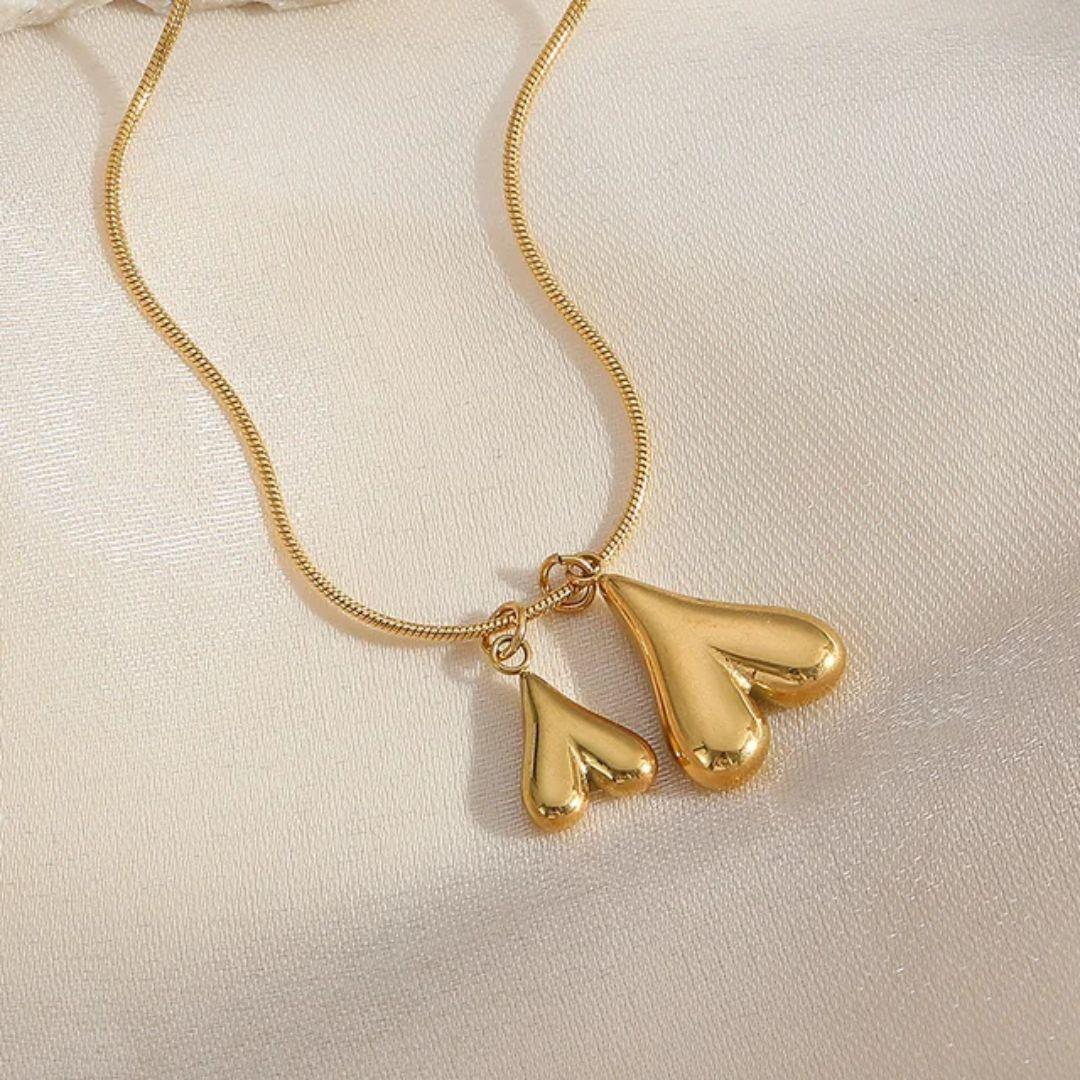 Yours and Mine Heart Neckpiece