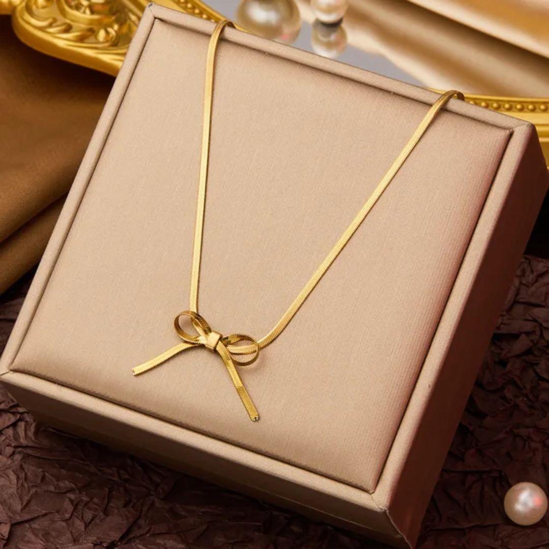 Golden Bow neckpiece