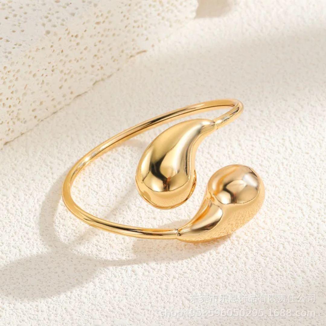 Golden Droplet Cuff