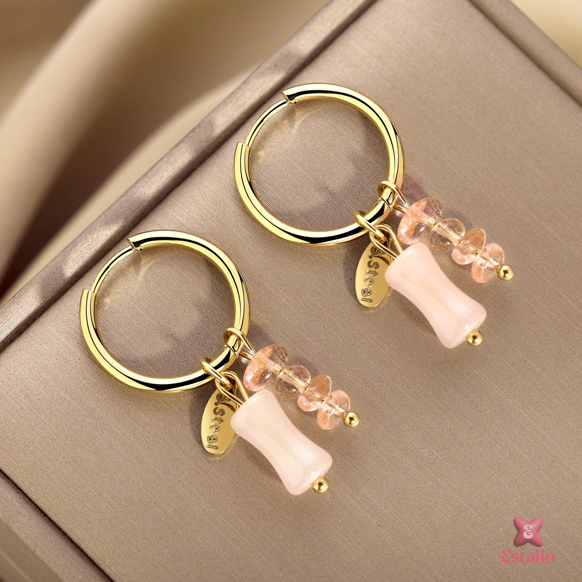 Beery Drop Hoops Earring
