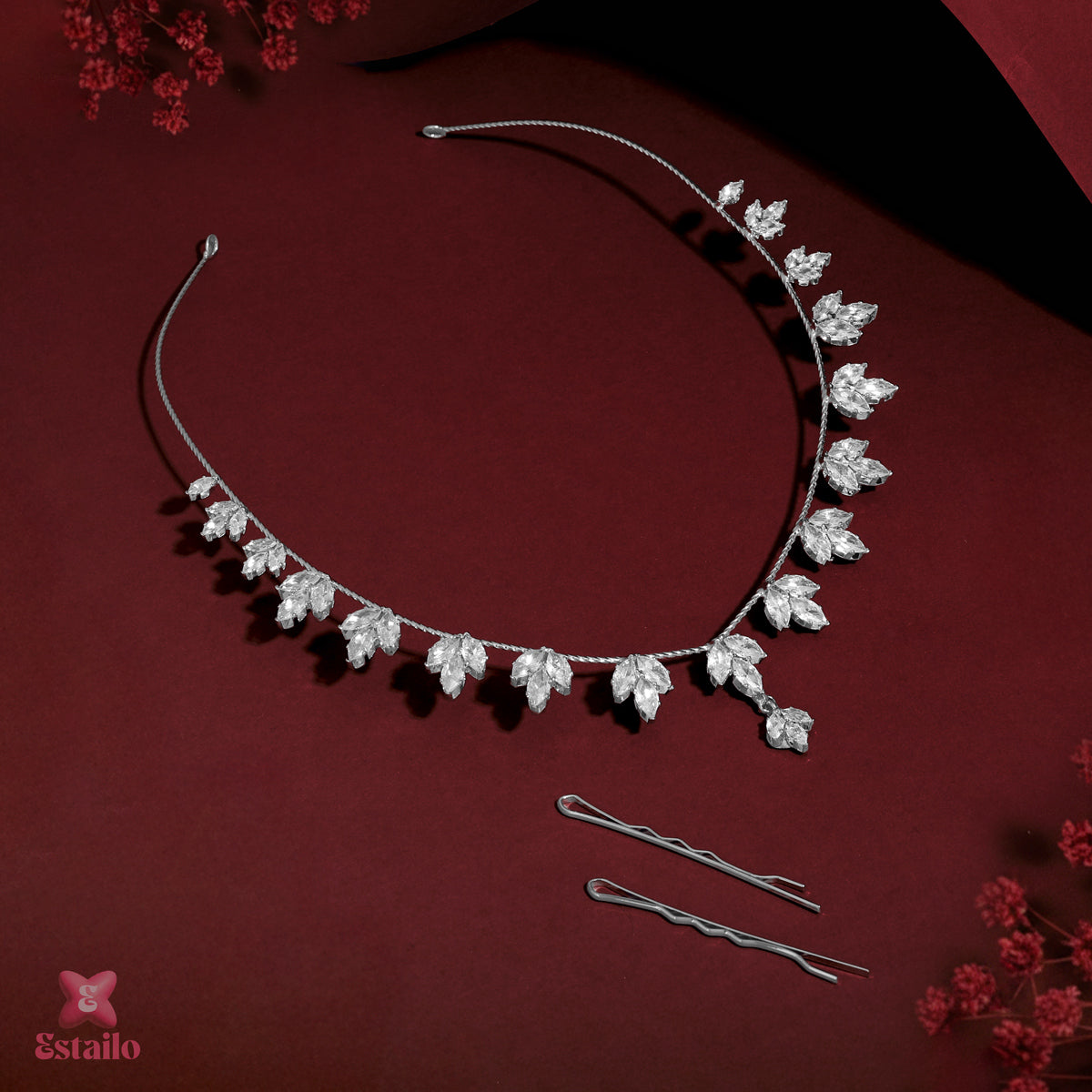 Celestial Silver Solitaire Hair Accessories