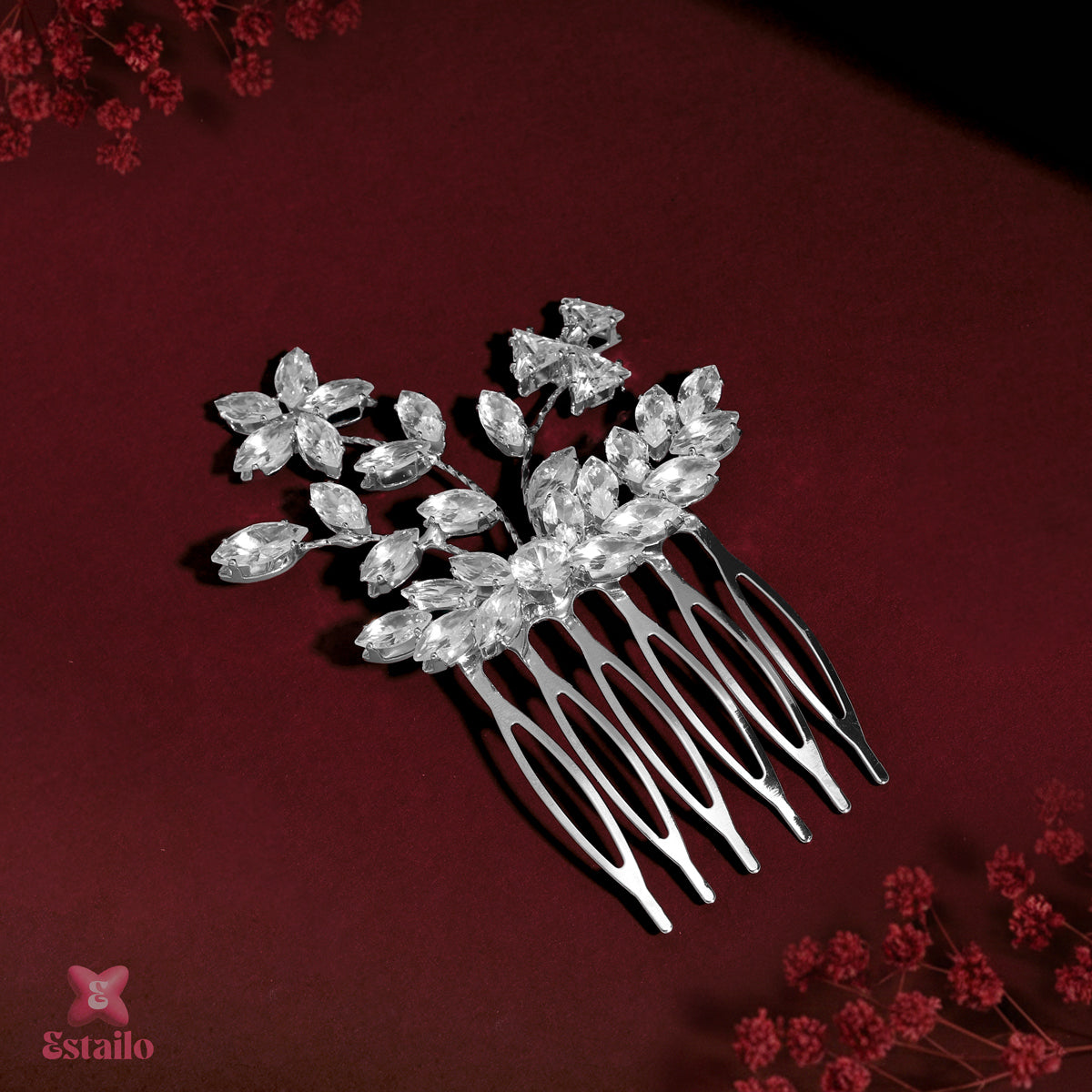 Fairy Blossom Solitaire Hair Comb