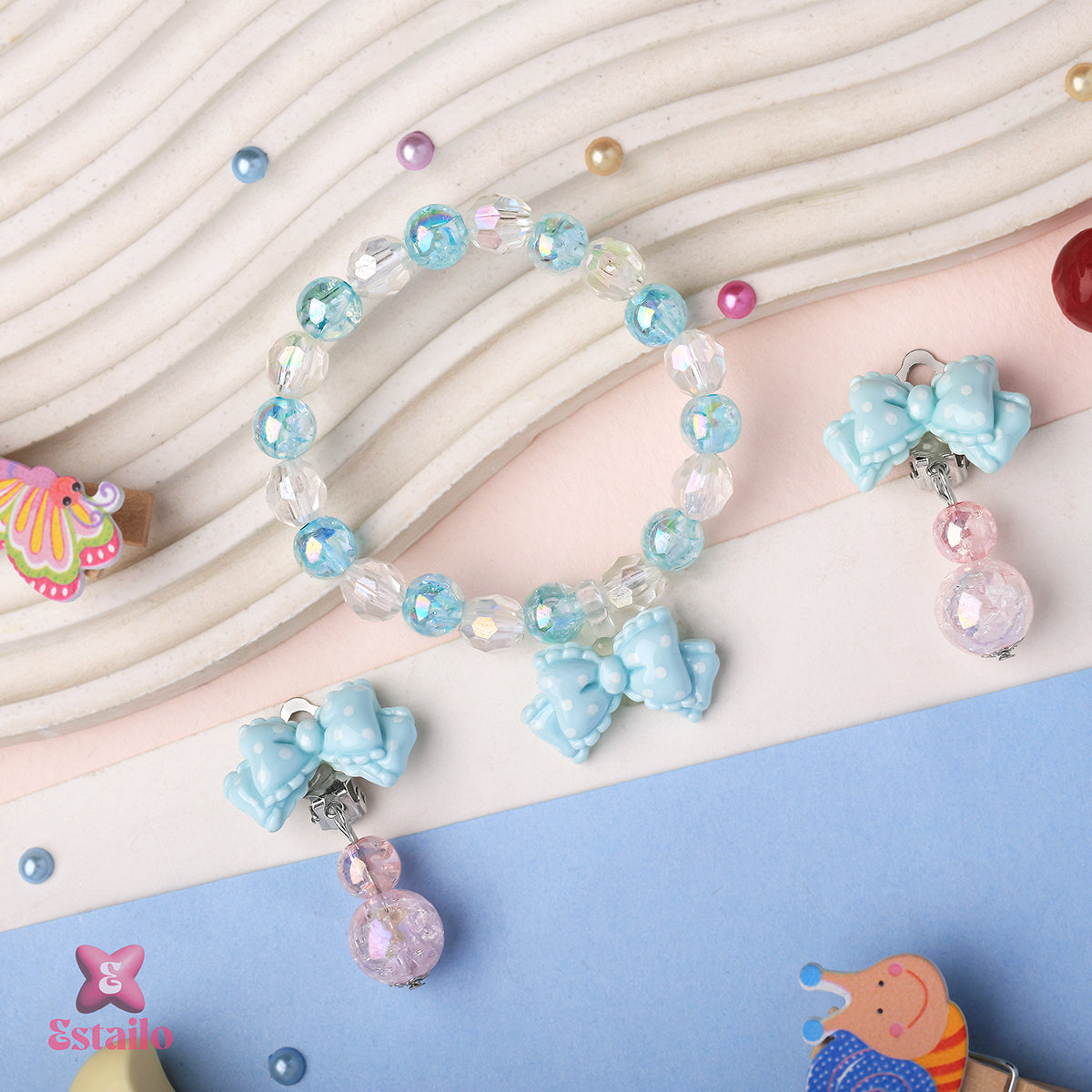 Princess Blue Charm Set