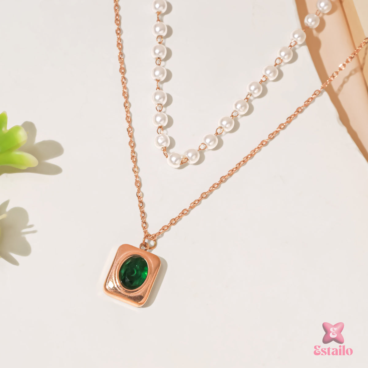 Pearlescent Charm Necklace