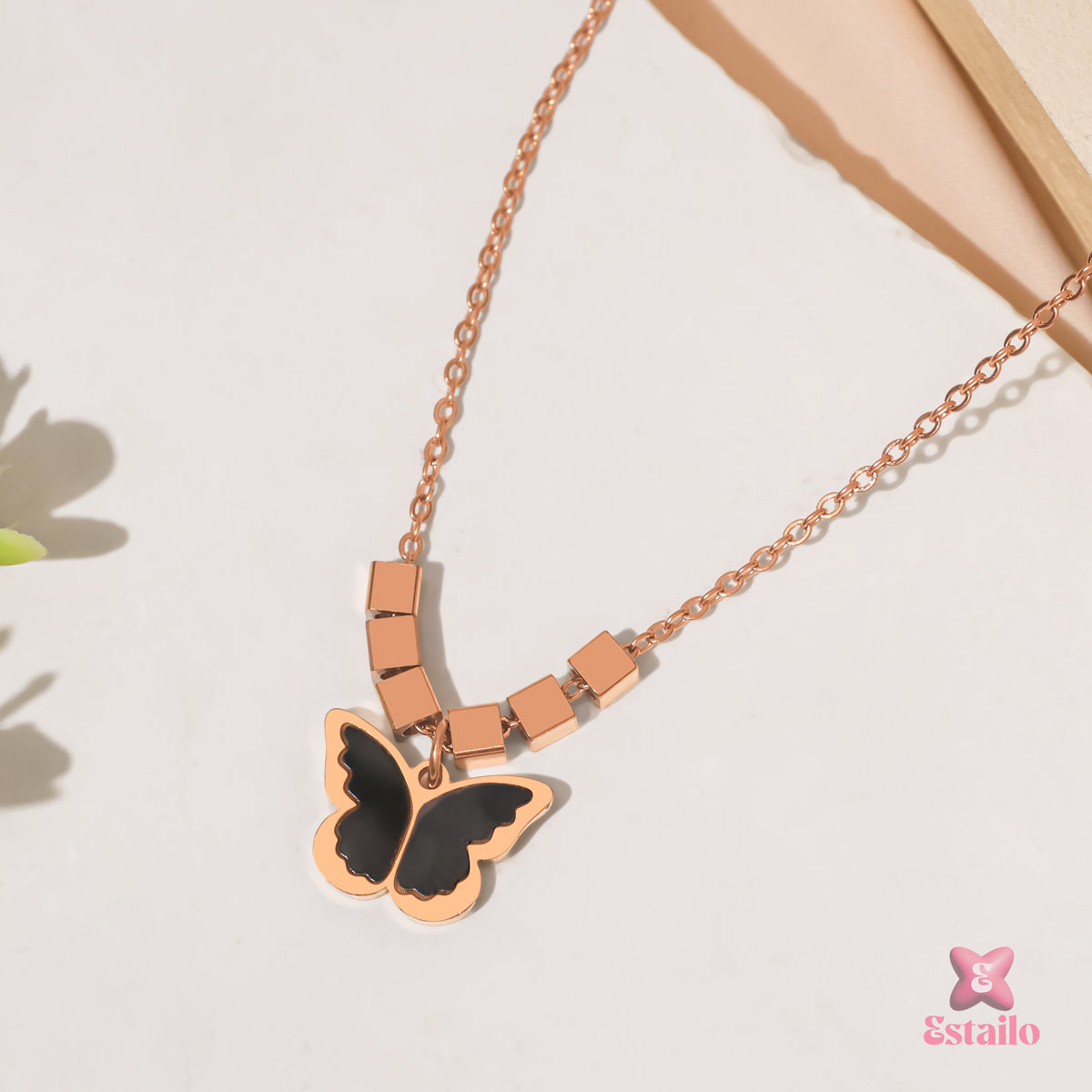 Midnight Butterfly Necklace